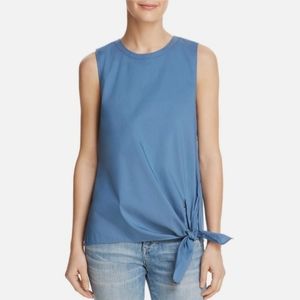 Dylan Gray Side-Tie Sleeveless Blouse